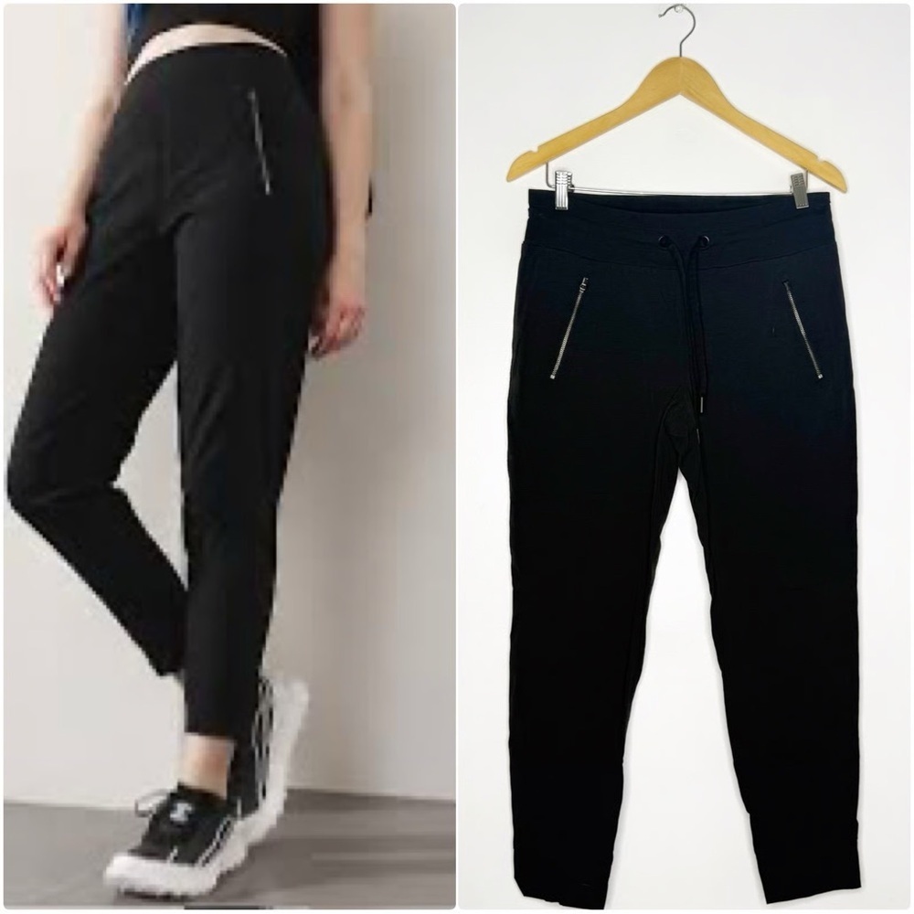 Athleta Trekkie High Rise North Jogger Pants Black Womens Active Size 8